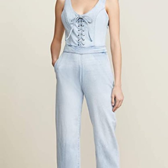 DL1961 Women's Harriet Jumpsuit Dallas Blue X-Small
